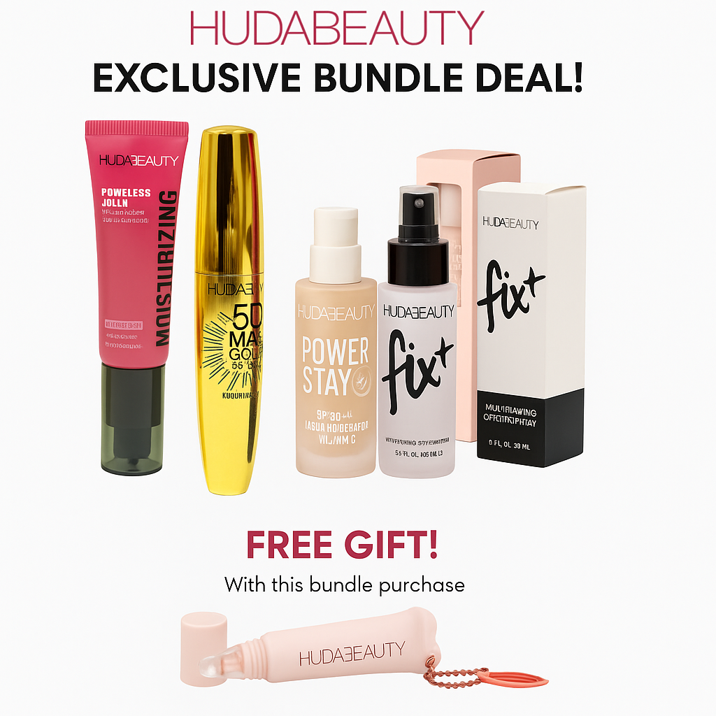 HUDA BEAUTY Makeup Bundle Deal – Limited Offer عرض مجموعة مكياج هدى بيوتي