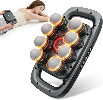 8 Head Massage Gun/مسدس تدليك بثمانية رؤوس_ for Back, Shoulders, Legs, & Muscle Pain Relief