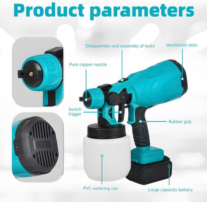 Battery Powered Paint Sprayer System/نظام رش الطلاء الذي يعمل بالبطارية