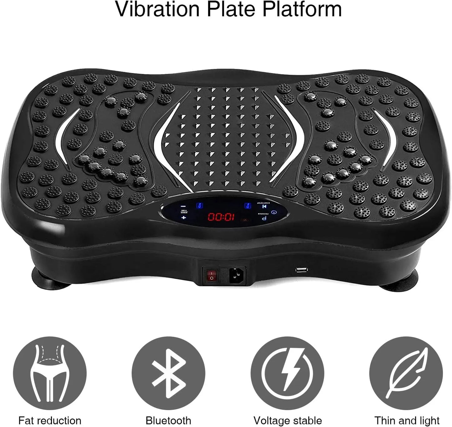 Weight Loss Vibration Machine with bluetooth/جهاز اهتزاز لإنقاص الوزن مزود بتقنية البلوتوث