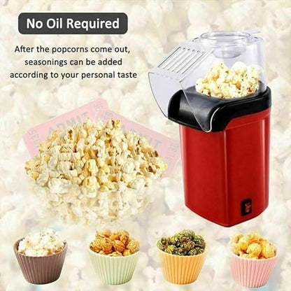 Mini Home Popcorn Maker/صانعة الفشار المنزلية الصغيرة with Measuring Cup and Removable Lid
