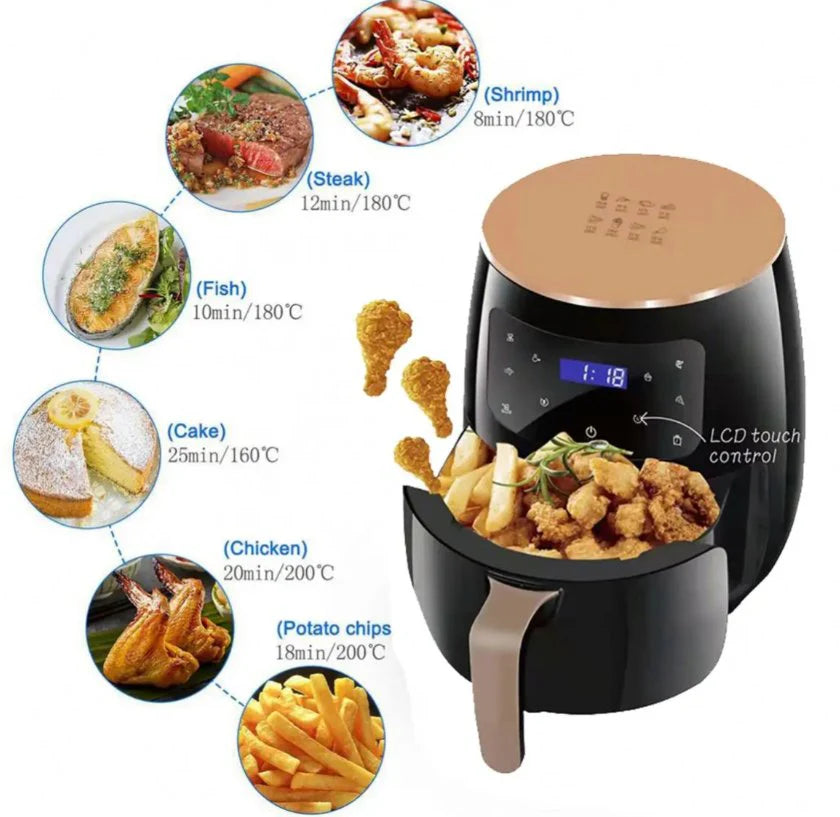 Multi-functional Air Fryer Pot 6L capacity/وعاء قلي هوائي متعدد الوظائف