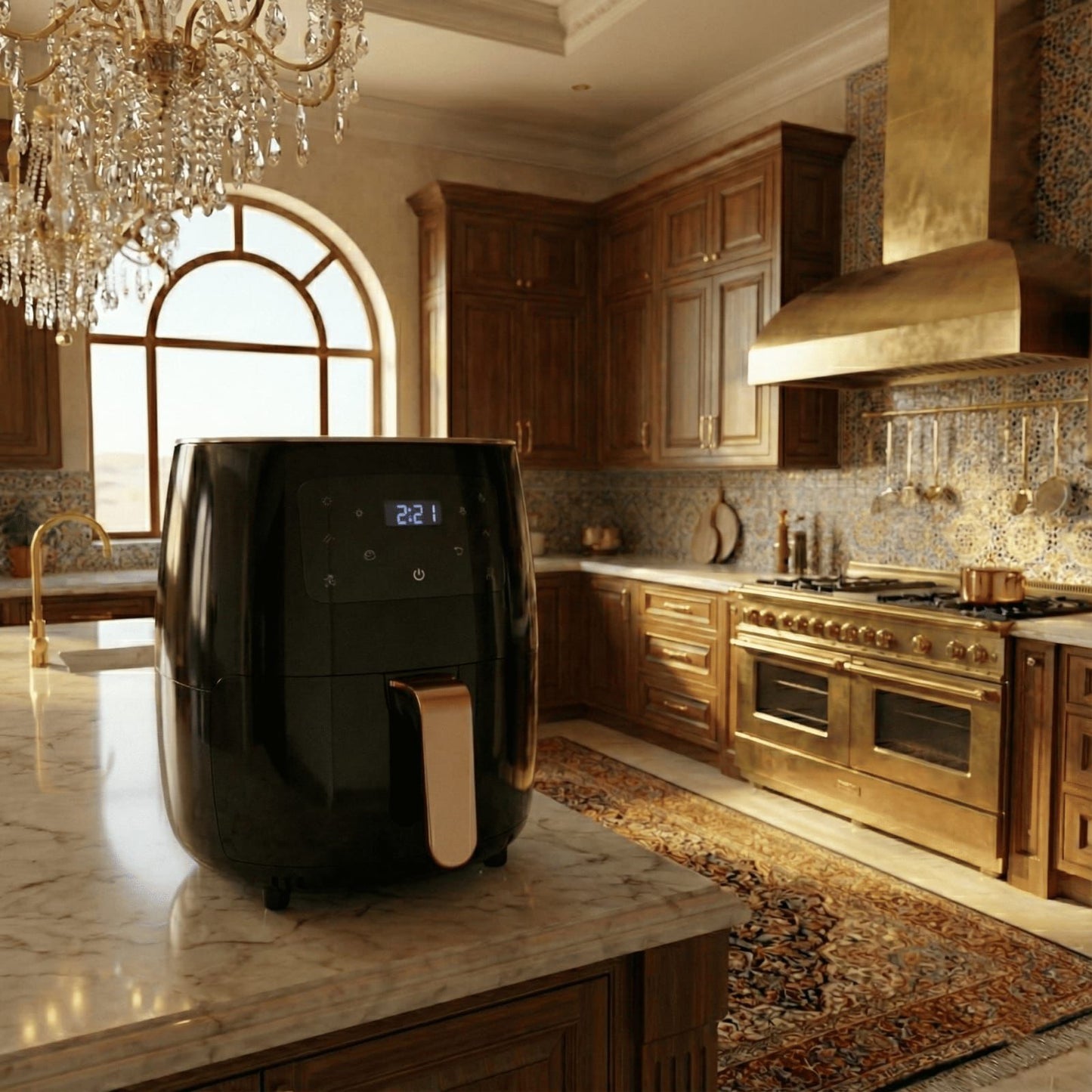 Multi-functional Air Fryer Pot 6L capacity/وعاء قلي هوائي متعدد الوظائف