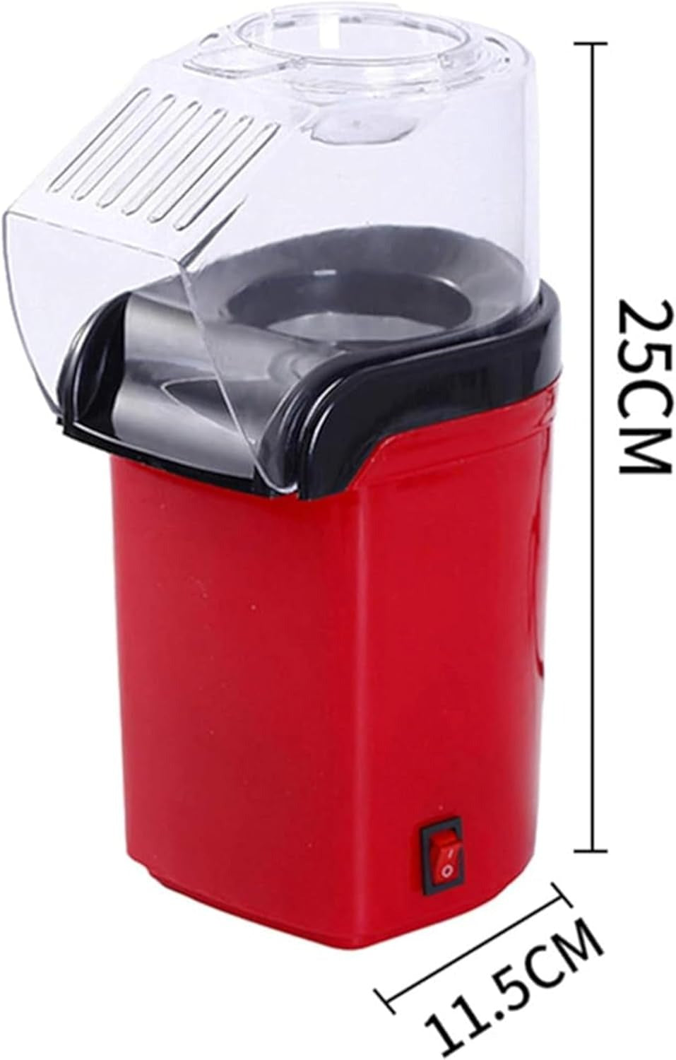 Mini Home Popcorn Maker/صانعة الفشار المنزلية الصغيرة with Measuring Cup and Removable Lid