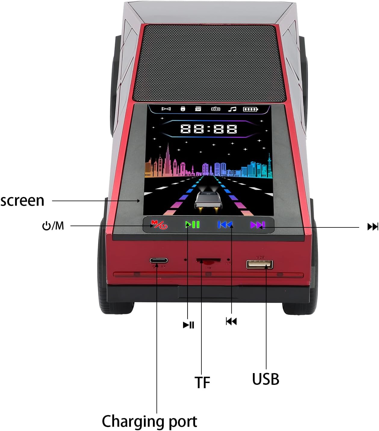 Pickup Truck Bluetooth Speaker/مكبر صوت بلوتوث للشاحنة